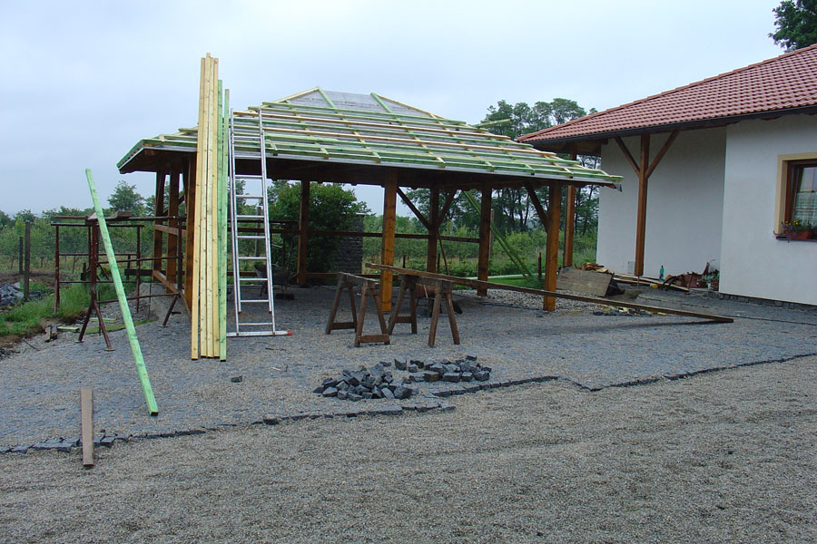 Pokládka kamenné dlažby